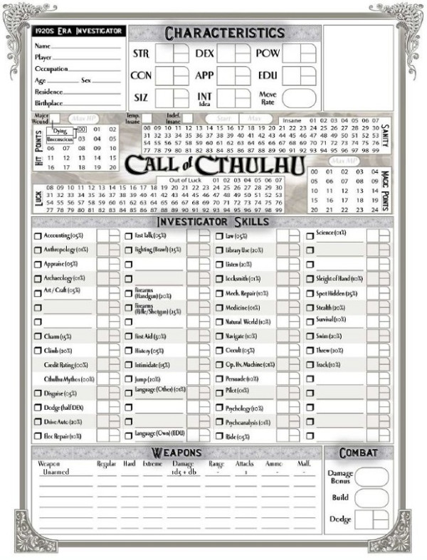 [Top 10] Call of Cthulhu TTRPG Best Skills That Are Excellent